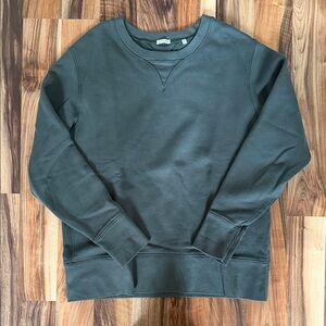 Men's WYTHE Green Cotton Crewneck Sweater